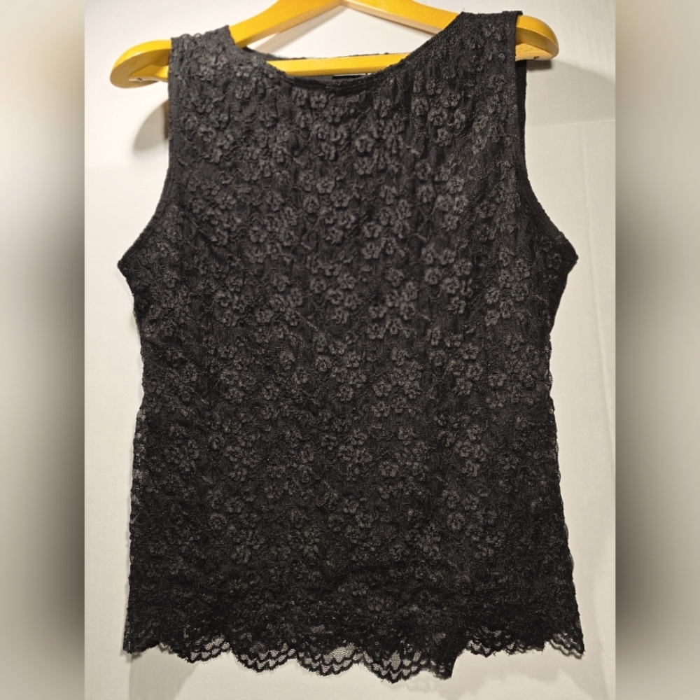 East 5th - Xlarge - Black Lace Sleeveless Top